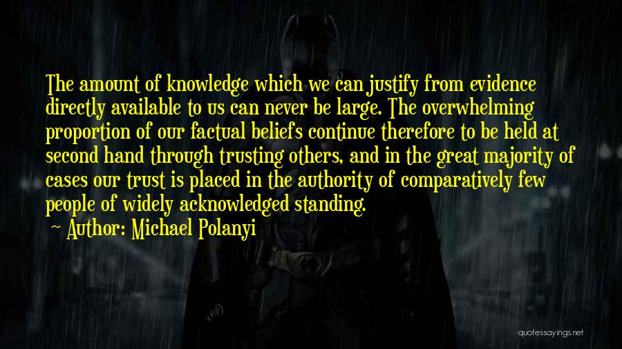 Standing Up For Your Beliefs Quotes By Michael Polanyi