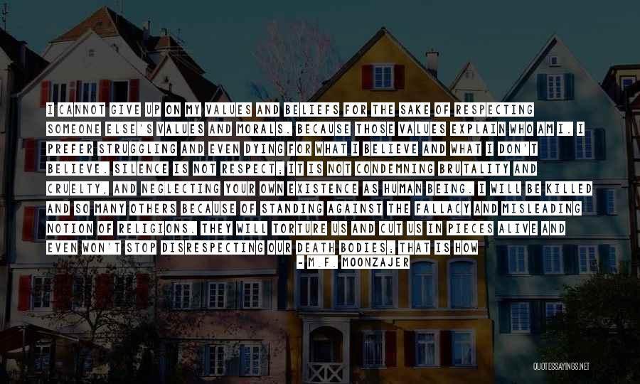 Standing Up On Your Own Quotes By M.F. Moonzajer Standing Up On Your Own Quotes By M.F. Moonzajer