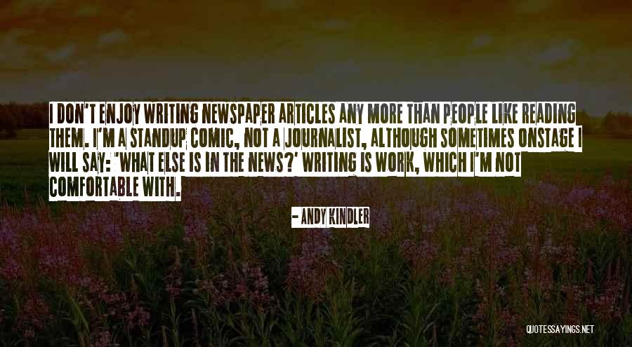 Standup Quotes By Andy Kindler Standup Quotes By Andy Kindler
