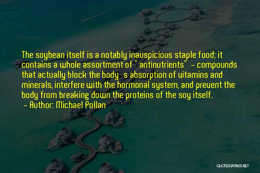 Staple Food Quotes By Michael Pollan