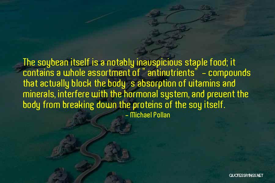 Staple Food Quotes By Michael Pollan