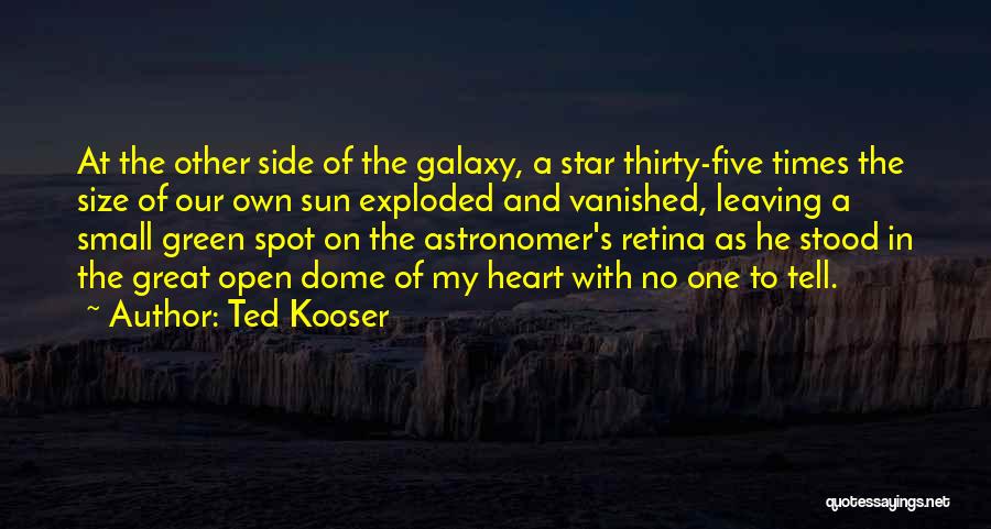 Star And Sun Quotes By Ted Kooser