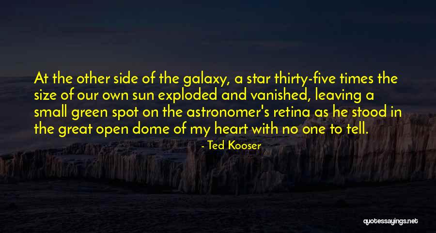 Star And Sun Quotes By Ted Kooser