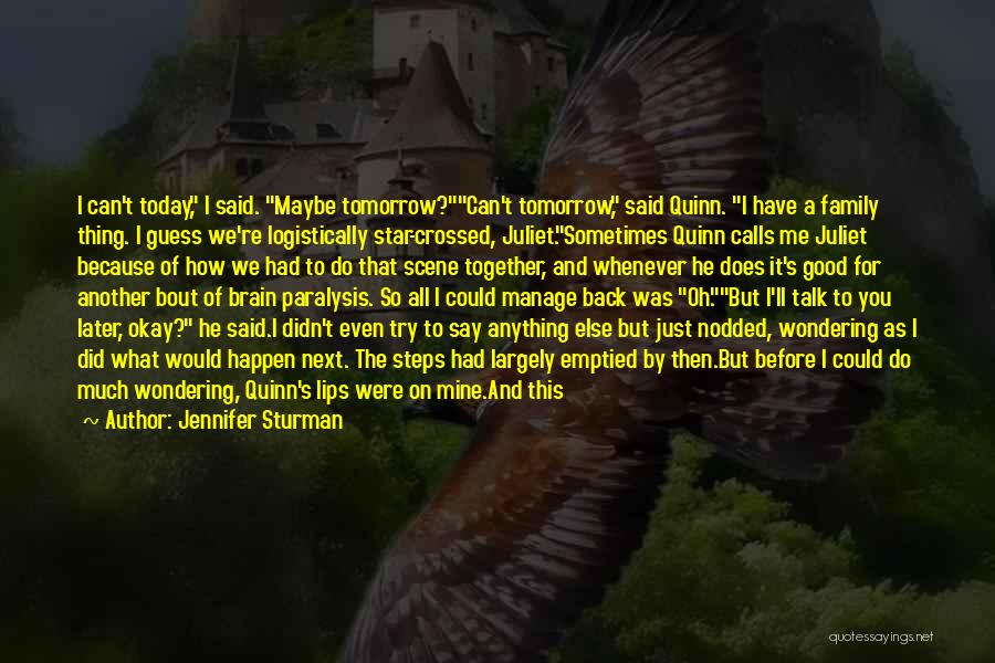Star Crossed Quotes By Jennifer Sturman