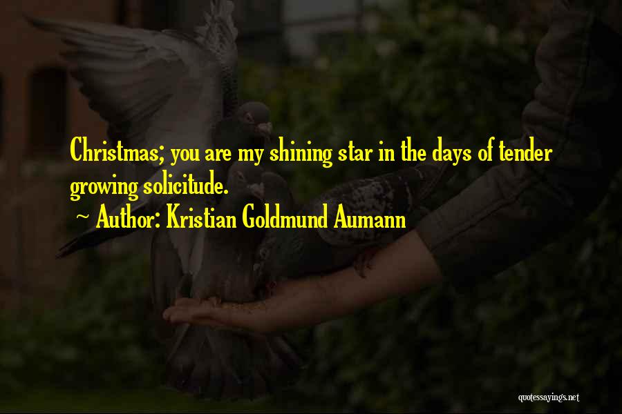 Star In Christmas Quotes By Kristian Goldmund Aumann