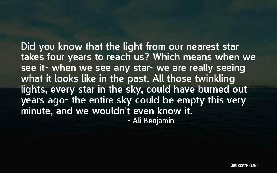Star In The Sky Quotes By Ali Benjamin Star In The Sky Quotes By Ali Benjamin