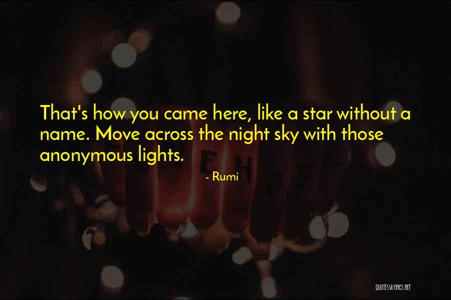 Star Lights Quotes By Rumi