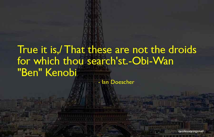 Star Wars Ben Kenobi Quotes By Ian Doescher