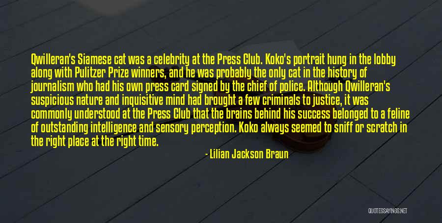 Stardstable Quotes By Lilian Jackson Braun Stardstable Quotes By Lilian Jackson Braun