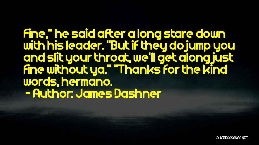 Stare Down Quotes By James Dashner