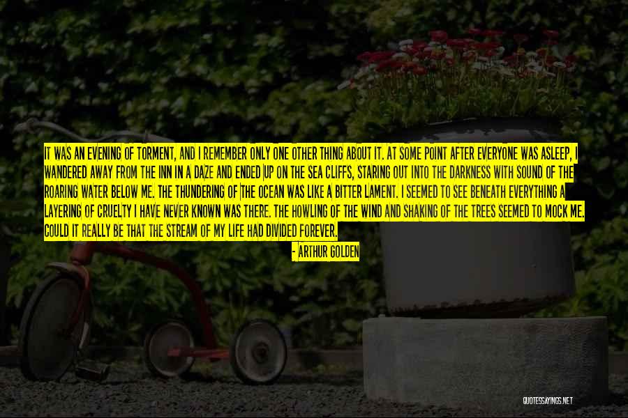 Staring At The Sea Quotes By Arthur Golden Staring At The Sea Quotes By Arthur Golden