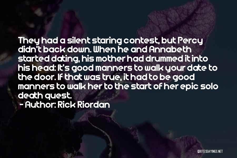 Staring Contest Quotes By Rick Riordan