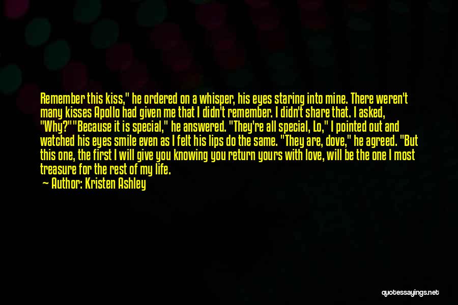 Staring Into His Eyes Quotes By Kristen Ashley