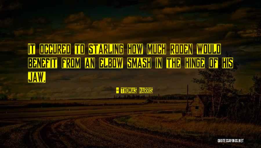 Starling Quotes By Thomas Harris Starling Quotes By Thomas Harris