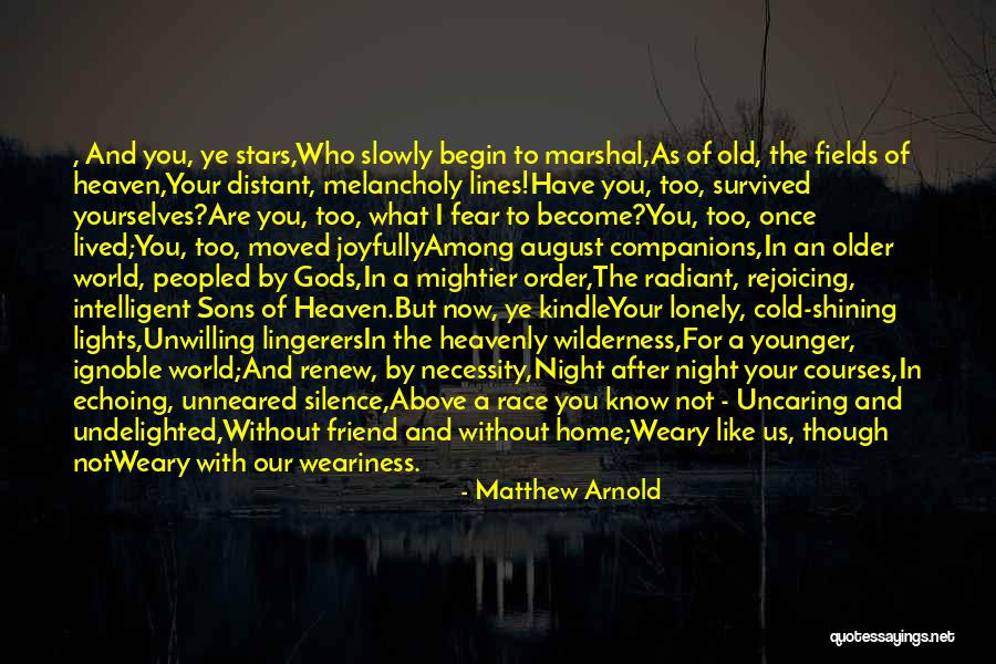 Stars In Heaven Quotes By Matthew Arnold