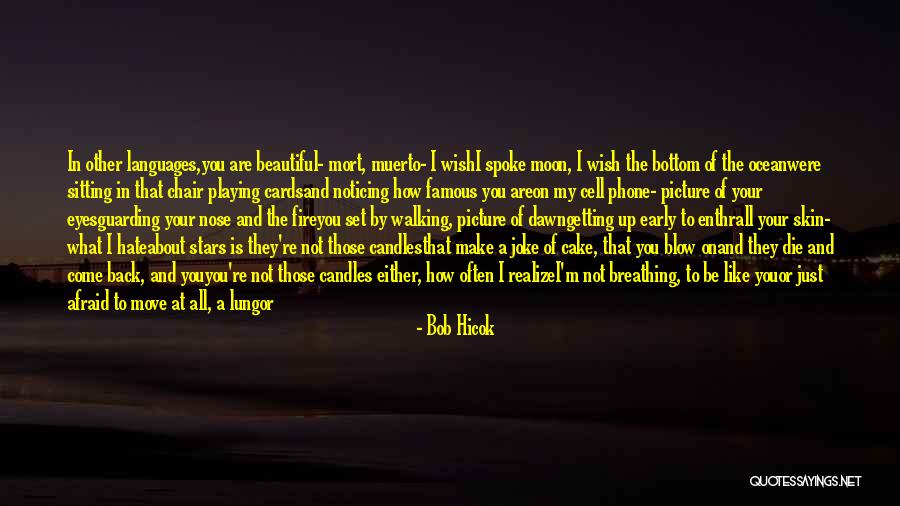 Stars In My Eyes Quotes By Bob Hicok Stars In My Eyes Quotes By Bob Hicok