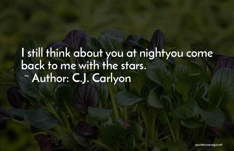 Stars Night Love Quotes By C.J. Carlyon