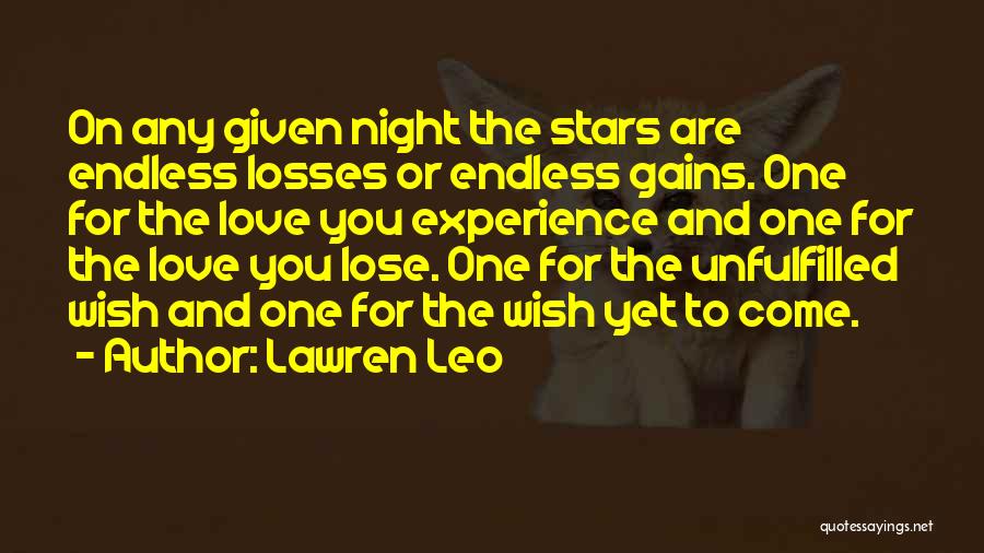 Stars Night Love Quotes By Lawren Leo