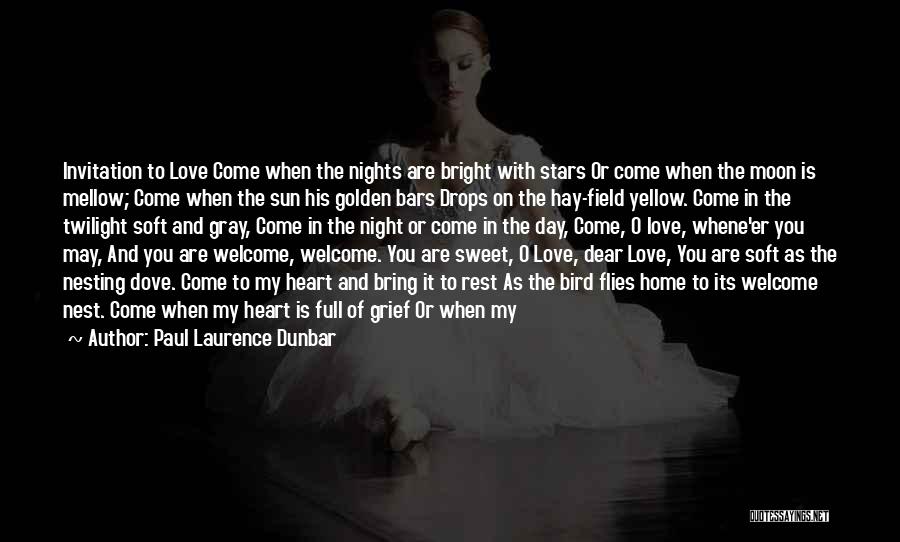 Stars Night Love Quotes By Paul Laurence Dunbar