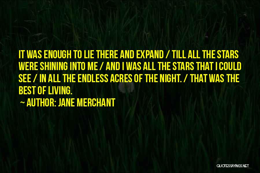 Stars Shining Quotes By Jane Merchant