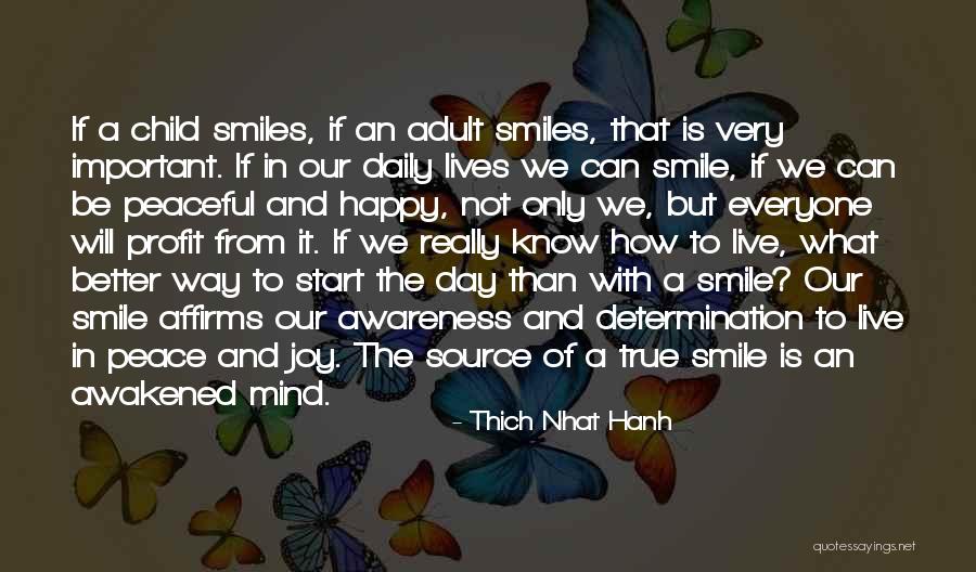 Start A Day With Smile Quotes By Thich Nhat Hanh