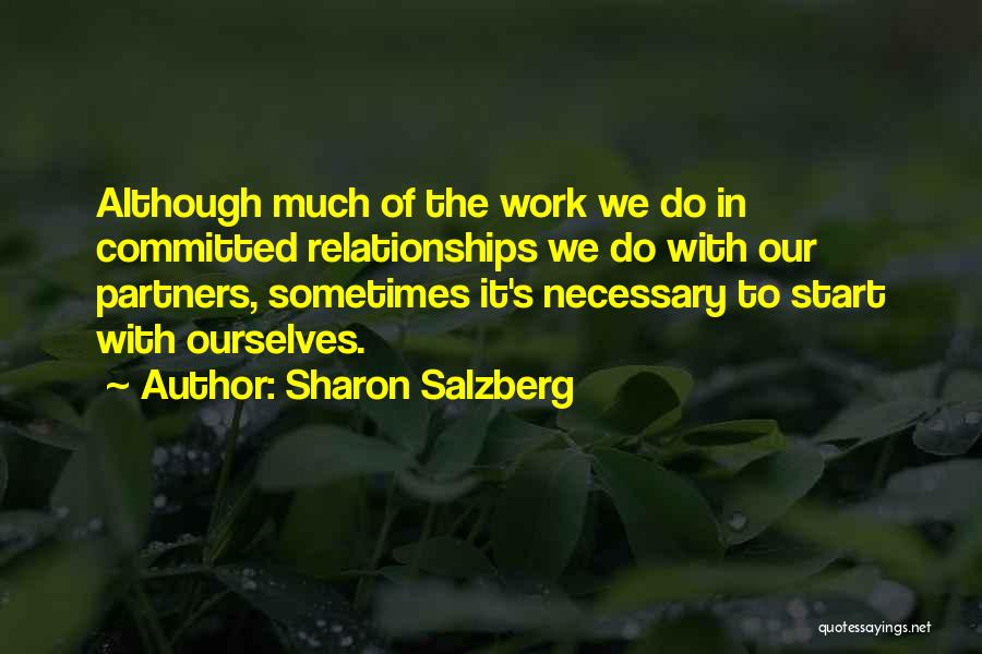 Start By Doing What's Necessary Quotes By Sharon Salzberg