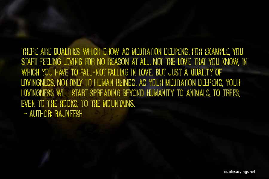 Start Falling In Love Quotes By Rajneesh
