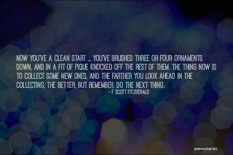 Start New Thing Quotes By F Scott Fitzgerald