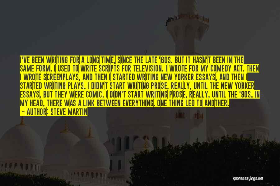 Start New Thing Quotes By Steve Martin