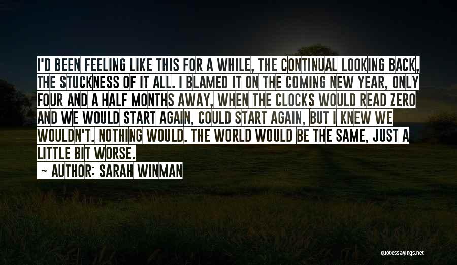Start Of New Year Quotes By Sarah Winman