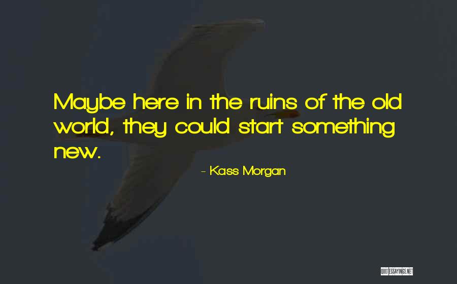 Start Of Something New Quotes By Kass Morgan Start Of Something New Quotes By Kass Morgan