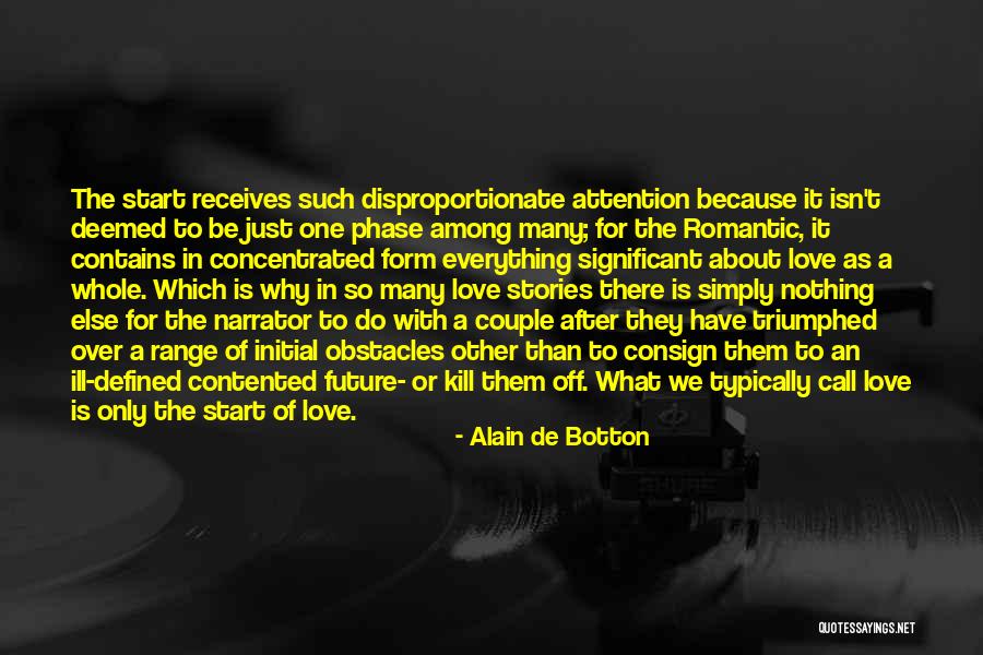 Start Over Love Quotes By Alain De Botton