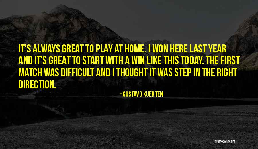 Start Over Today Quotes By Gustavo Kuerten