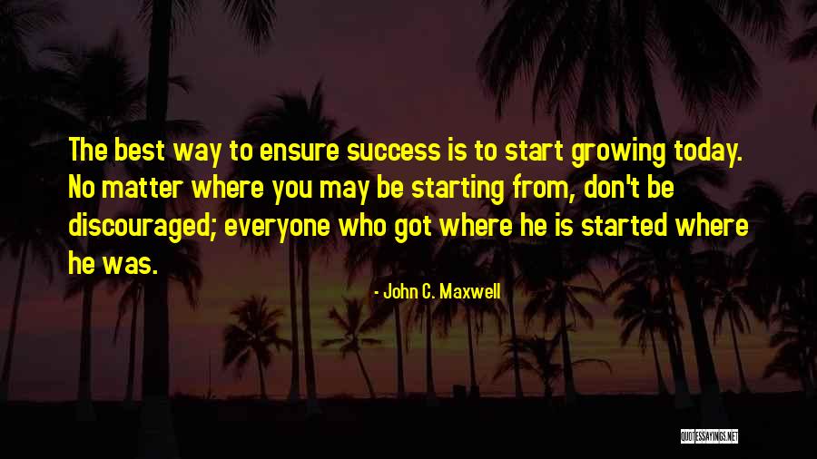 Start Over Today Quotes By John C. Maxwell