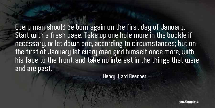 Start To A New Year Quotes By Henry Ward Beecher