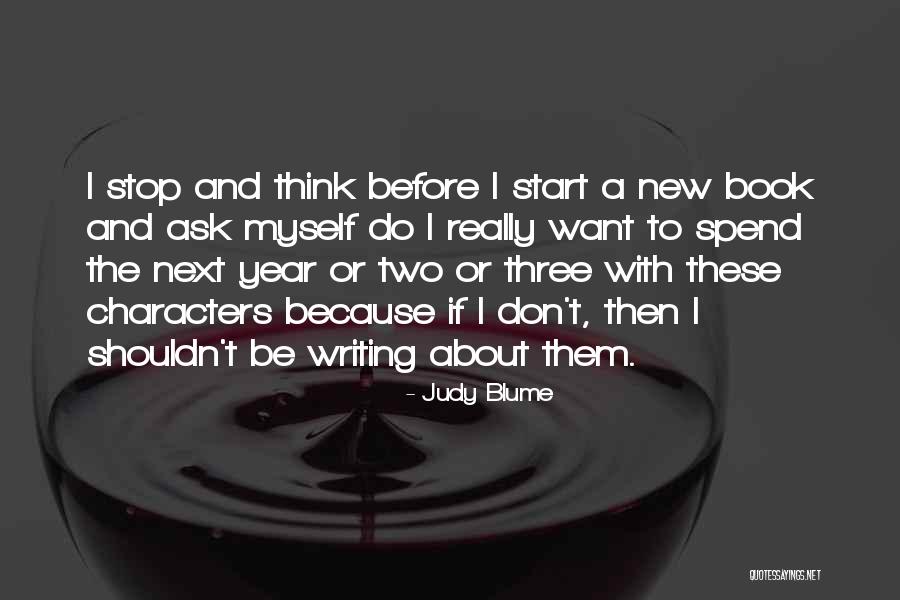 Start To A New Year Quotes By Judy Blume