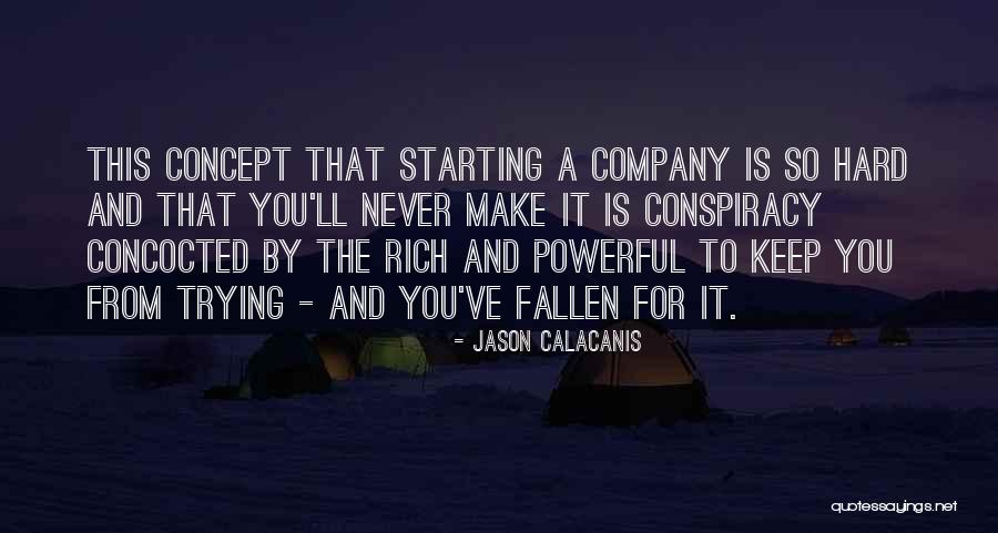 Starting A Company Quotes By Jason Calacanis