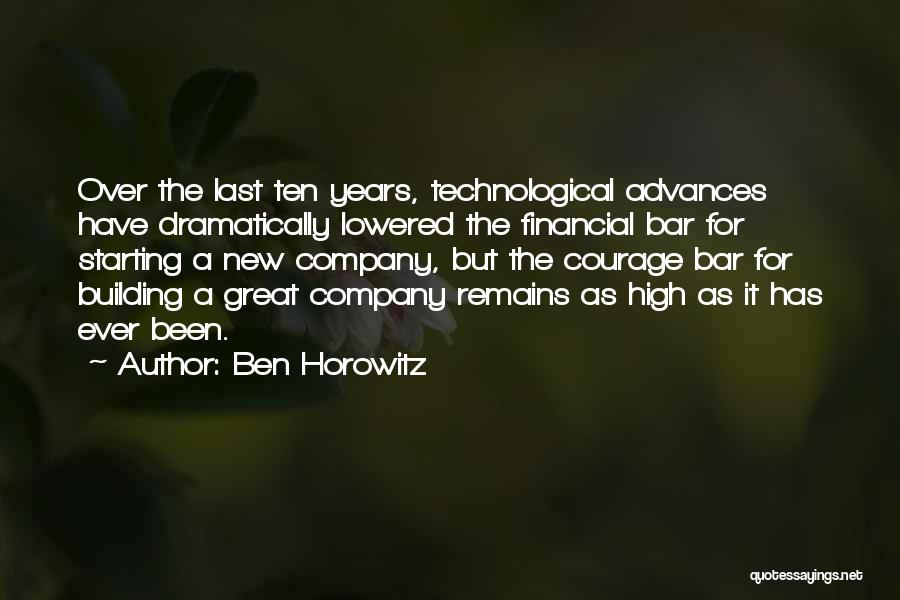 Starting A New Company Quotes By Ben Horowitz