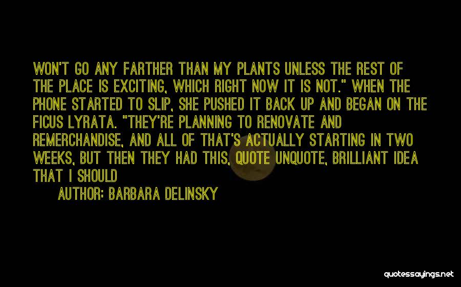 Starting A Quote Quotes By Barbara Delinsky