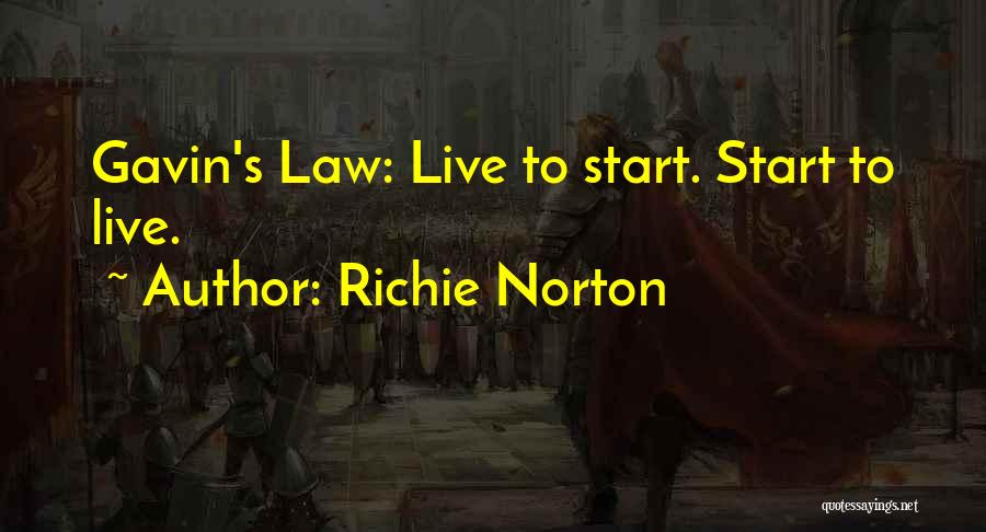 Starting A Quote Quotes By Richie Norton