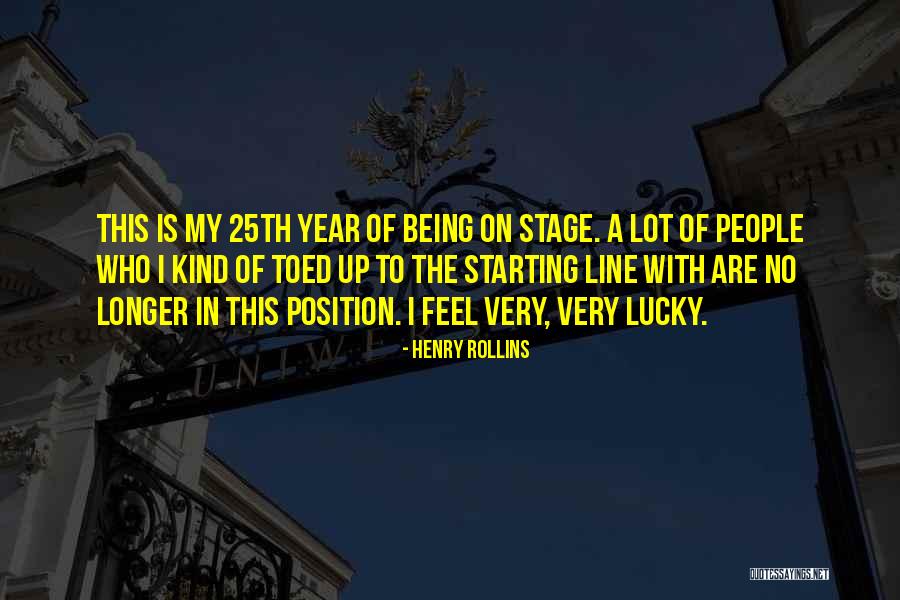 Starting A Year Quotes By Henry Rollins