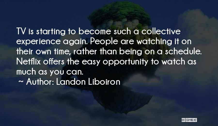 Starting Again Quotes By Landon Liboiron
