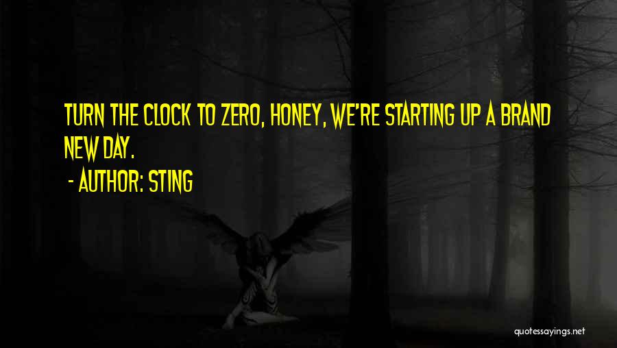 Starting Each Day Quotes By Sting