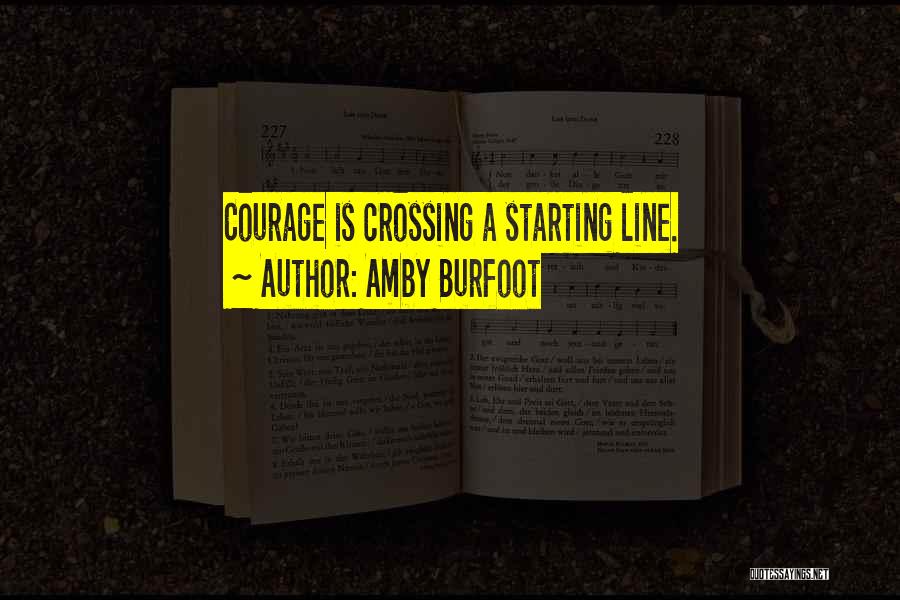 Starting Line Up Quotes By Amby Burfoot