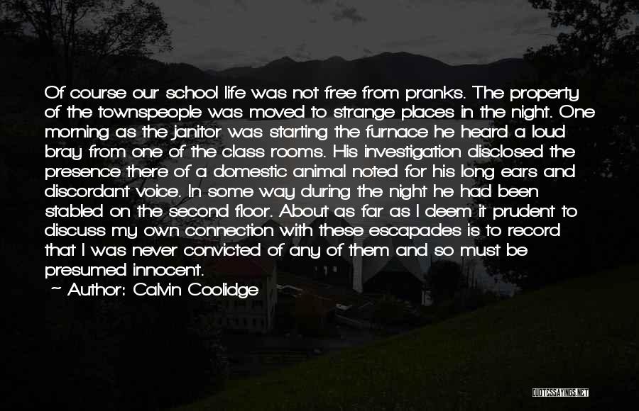 Starting Of School Quotes By Calvin Coolidge