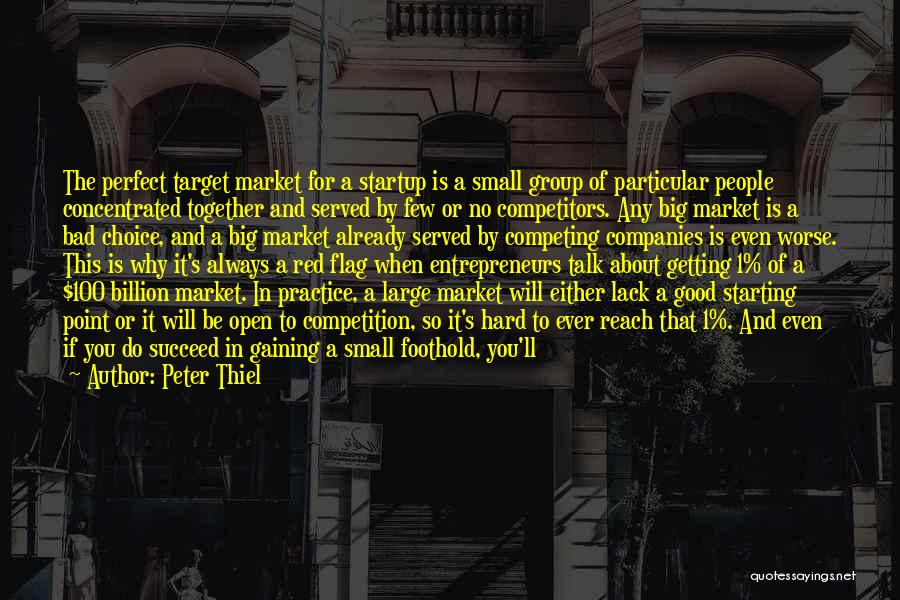 Starting Out Small Quotes By Peter Thiel