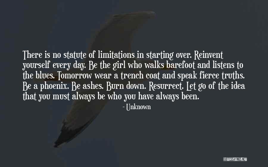 Starting Over Tomorrow Quotes By Unknown Starting Over Tomorrow Quotes By Unknown