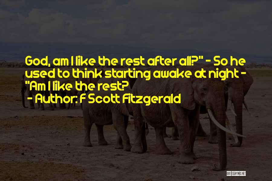 Starting Over With God Quotes By F Scott Fitzgerald