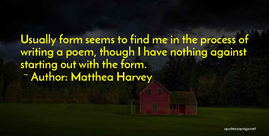 Starting With Nothing Quotes By Matthea Harvey