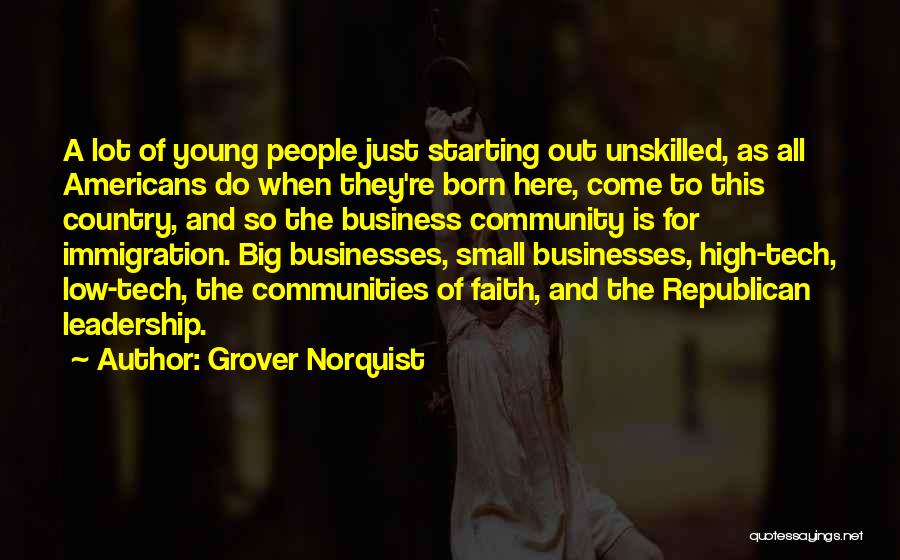 Starting Your Own Business Quotes By Grover Norquist